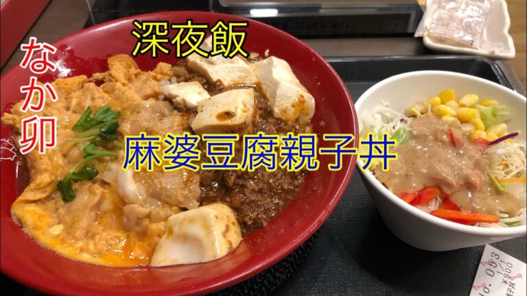 麻婆豆腐親子丼&サラダ
