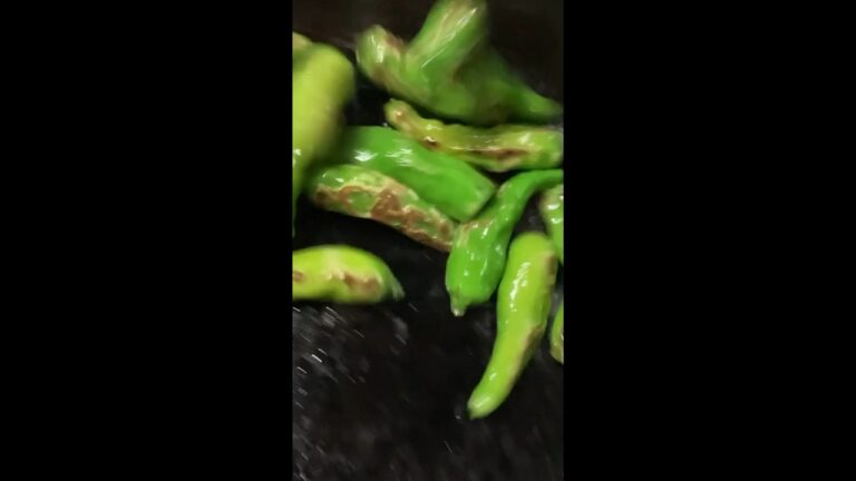 ししとうを炒めて食べた今朝。