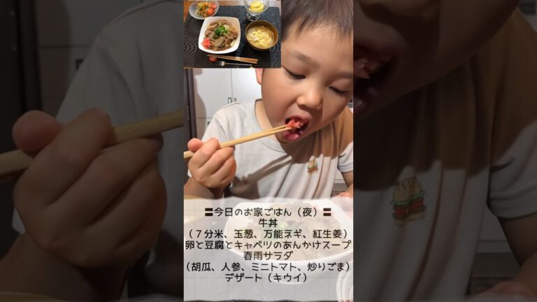 紅生姜は当たり前。やわやわ牛丼#shorts #にこりお #僕のご飯