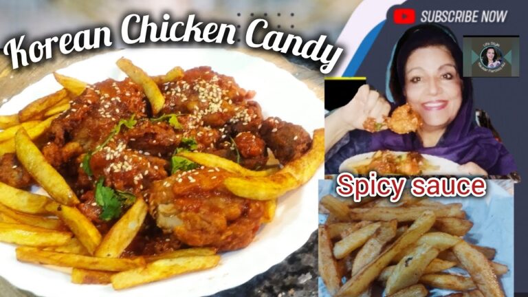 KOREAN Style Crispy Candy Chicken Recipe #spicychickenfry