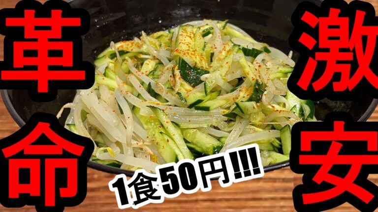 【衝撃】50円もやしナムル！！！！！