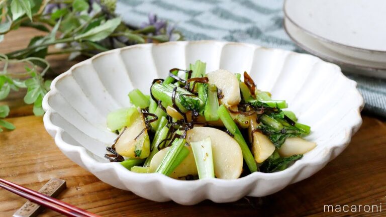 【やみつき！かぶと塩昆布炒め】材料3つで簡単！パパッと副菜レシピ♪