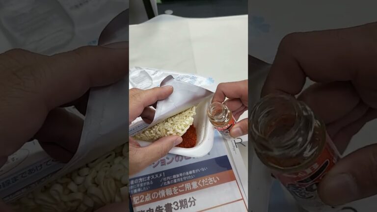 メイキング　激辛　冷やしたぬきうどん　作成中　@ganbaluman.hiratsuka