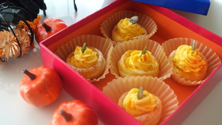 【ミニ・クリームチーズかぼちゃパイ】★Mini cream cheese pumpkin pie