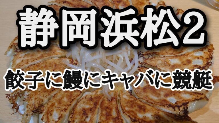 浜松グルメ飲み歩き、浜松うなぎ、浜松餃子、浜名湖競艇、B級グルメにキャバクラとギャンブル