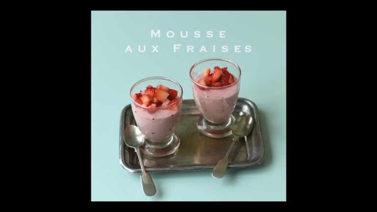 【1分レシピ】いちごのムース／Mousse  aux Fraises