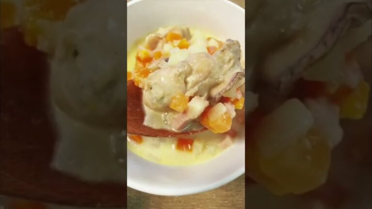 牡蠣チャウダー作る