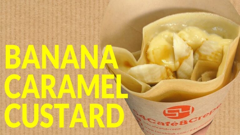 バナナキャラメルカスタード 520円【東京クレープ】Banana caramel custard【Crepe】