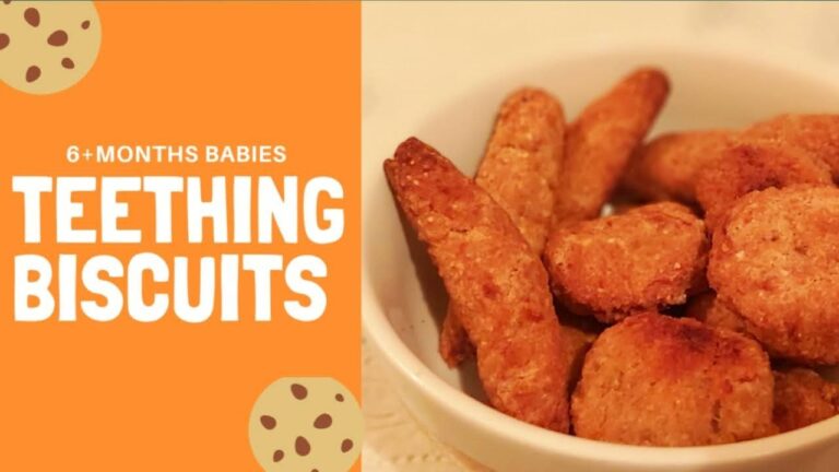 Homemade teething biscuits for babies/teething cookies(stovetop &oven)/6+months baby food