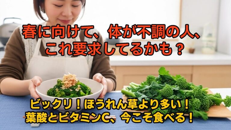 疲れやすい春に｜旬の野菜、菜の花の食べよう！レシピ6選＆栄養【美肌・造血】