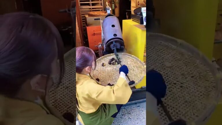 宮島の焼き栗！