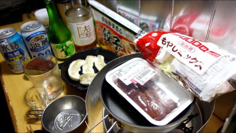 【宅飲み動画】豚レバーの野菜炒め 焼き餃子【昨日の晩酌】