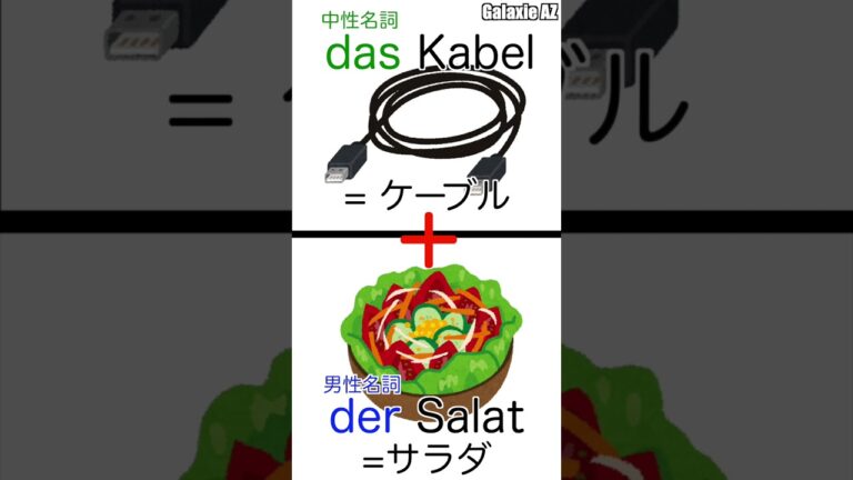 ドイツ🇩🇪語で「ケーブルのサラダ」ってどんな状態のこと？🥗🧐 #shorts #ドイツ語