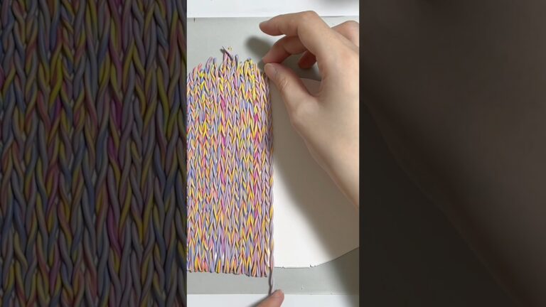 粘土をねじって模様にする #ポリマークレイ #ねんど #ハンドメイド #手作りボタン #shorts