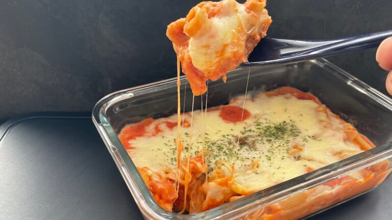 【電子レンジレシピ】切って混ぜて電子レンジに入れるだけ！絶品とろとろチキントマトペンネグラタン