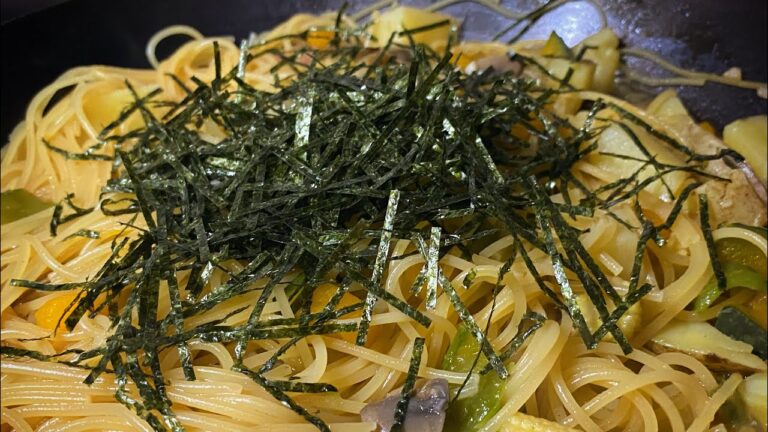 野菜の旨味たっぷり和風パスタ