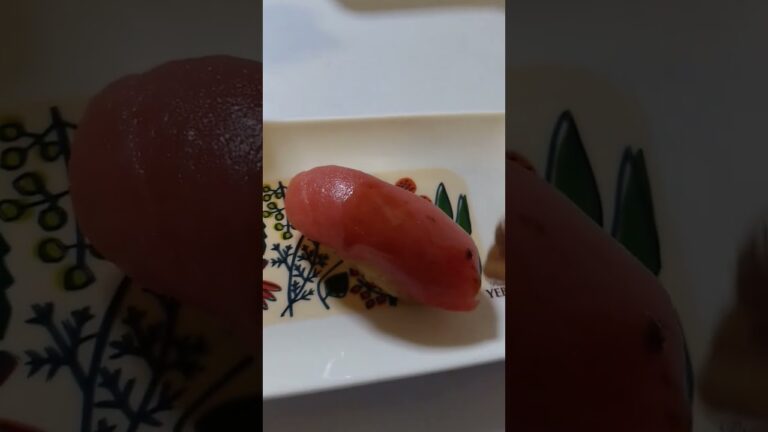 本マグロの赤身を握って鮨にしたらやはり鮨の王様でした！