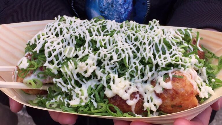 大たこ焼き しらんがな‼︎ アメリカ村 ネギ塩８個入り食べてみたJapanese food