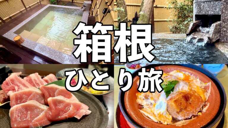 【箱根ひとり旅】貸切露天3つ&源泉2つの癒しの温泉宿・絶品豚鴨鍋・名物豆腐かつ煮