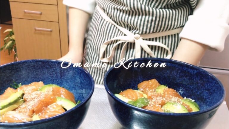 料理vlog/ 共働き夫婦のおうちごはん/ 休日のパスタランチ/ 和食献立/ サーモン丼/ 夫婦二人暮らし