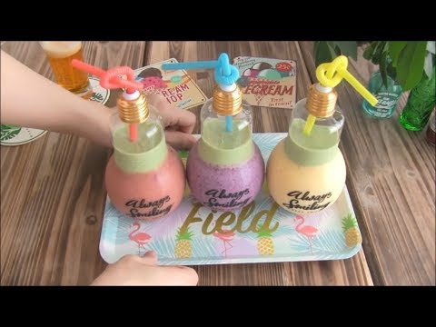 Colorful Fruit Smoothies【カラフル★】４色のフルーツ スムージー【家ｶﾌｪ】