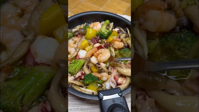 彩り野菜とタコのアヒージョ