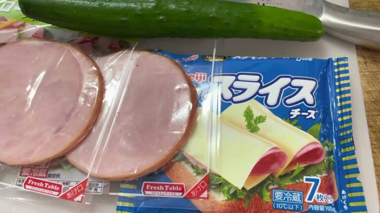 チーズ入りハムサンド作ったよぉ〜😊