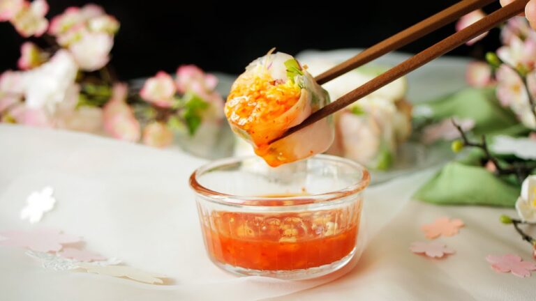 【お花見気分🌸】桜の花びら生春巻き