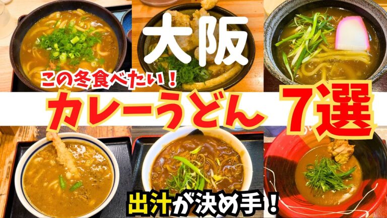 【この冬必食】出汁が美味しい！大阪カレーうどん7選【大阪カレーうどん】