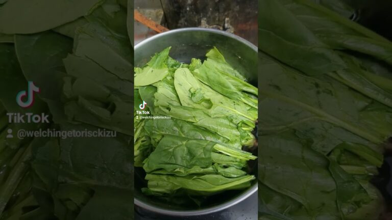 味噌汁作りましたよほうれん草舞茸としいたけに卵がたくさん