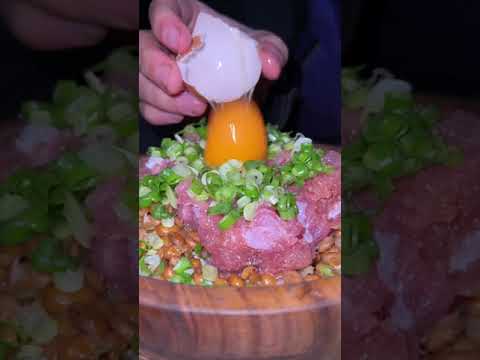 Negitoro Natto ネギトロ納豆 #bbq #tuna #natto #camp