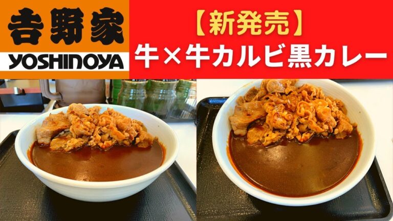 【世界一面白い食レポ】吉野家  牛×牛カルビ黒カレー【あの味が帰ってきた！！】