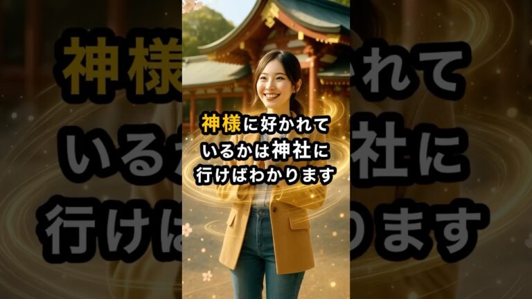 神様に好かれている人が神社に行くと起こる現象５選 #スピリチュアル #開運 #運気 #占い #おすすめ #不思議 #shorts #言霊 #最強開運 #神様 #trending #神社