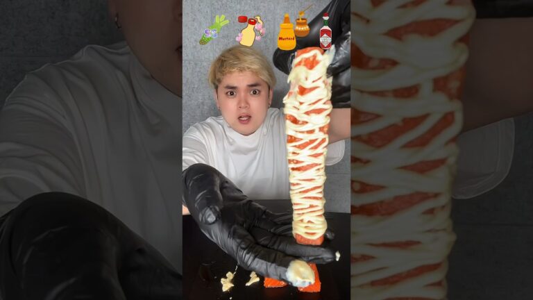 ASMR マヨネーズたっぷりかけた漬けサーモンが可愛いくてちゅき🐟🫰🏻