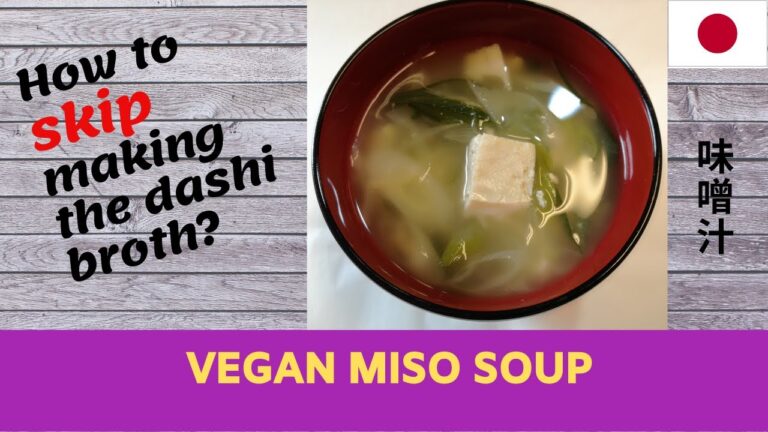 Japanese Miso Soup – VEGAN Recipe  - Quick and Easy (1) - 味噌汁- ヴィーガン／ベジタリアン - 乳製品が含まれていない。