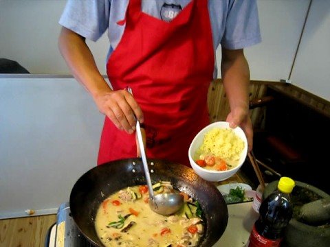 タイ料理グリーンカレー４