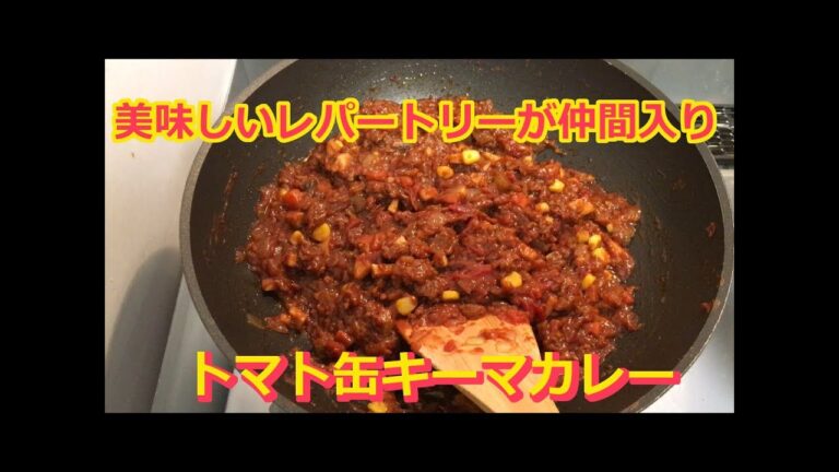 簡単！トマト缶キーマカレー