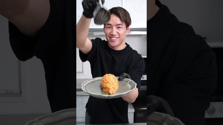 ダチョウの卵でオムライス作ってみた