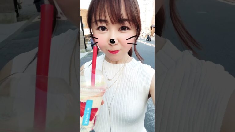 いちごスムージー🍓✨美味しい🤤💕#いちご #苺 #イチゴ #スムージー #smoothie #ストロベリー #strawberry #美味しい #おいしい #Delicious #うまい