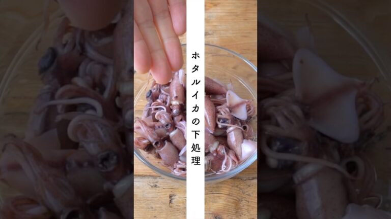 ホタルイカの下処理 #shorts #cooking