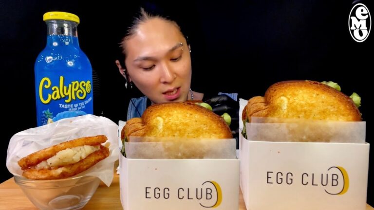 【飯log】【野郎のチル飯】【たまごサンドイッチ】韓国のたまごサンドをついに食べれた/eating sounds/real sounds/fashon/たまごサンド/egg sandwich