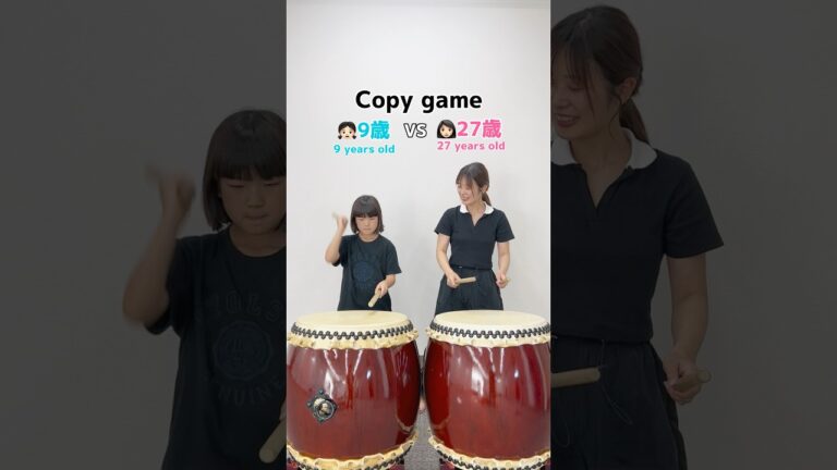 小学生とチャレンジしたら…😳 #和太鼓 #shorts