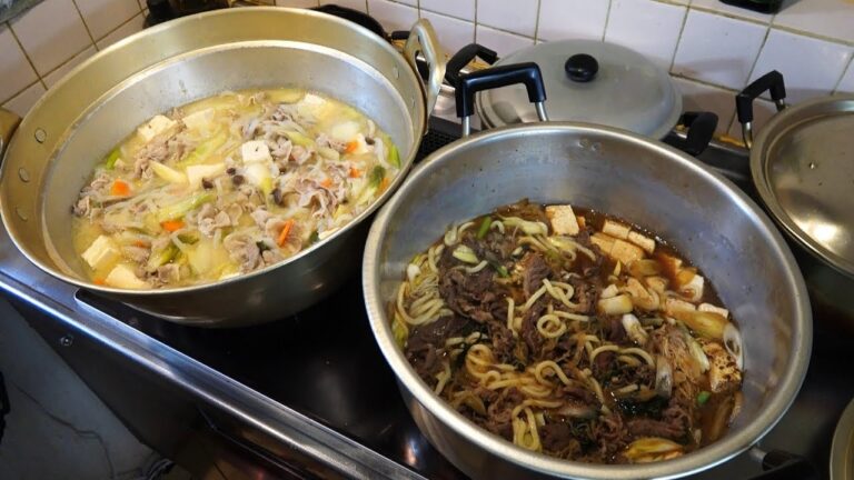 普通の台所で１４人前作るぞ！【すき焼きうどん・豚汁】