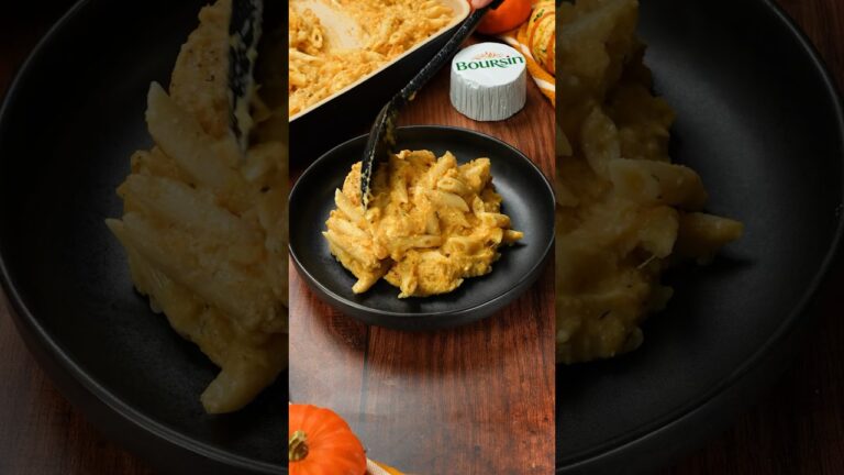 Boursin Pumpkin Pasta 🎃 #Shorts #Foodie #Pumpkin #FallRecipes #Autumn #PastaBake #BoursinPasta #Yum