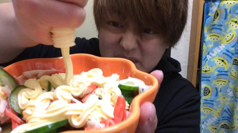 【きゅうりカニカママヨサラダ】野菜食ったぞ！
