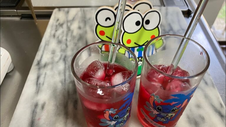 しそジュース🥤赤紫蘇とクエン酸で❣️美味しい😋#しそ #飲み物asmr