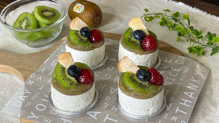 甘酸っぱいキウイの 濃厚ギリシャヨーグルトムース #shorts