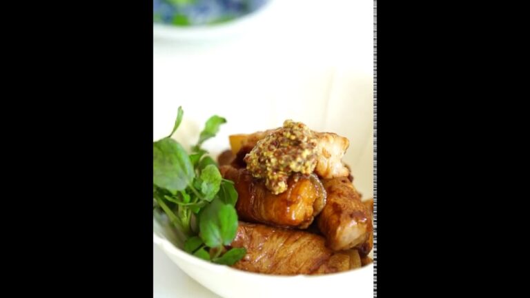 大根の肉巻きバルサミコソース VegeTable