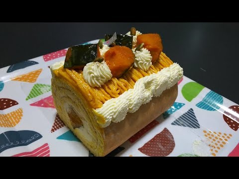 ケーキ大人食い_なめらかかぼちゃロール【こえり】 【咀嚼音/ASMR】