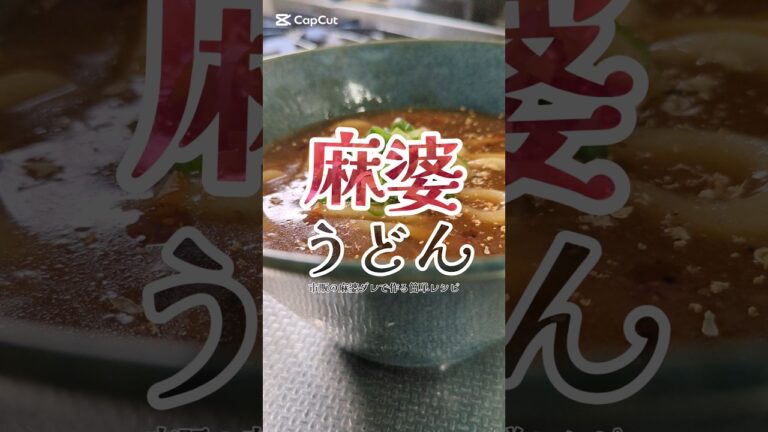 寒い日はコレなんです。麻婆うどん🥢　#ズボラ飯 #簡単レシピ